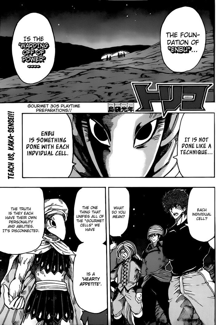 Toriko Vol.34 Chapter 305 : Playtime Preparations!! - Picture 1