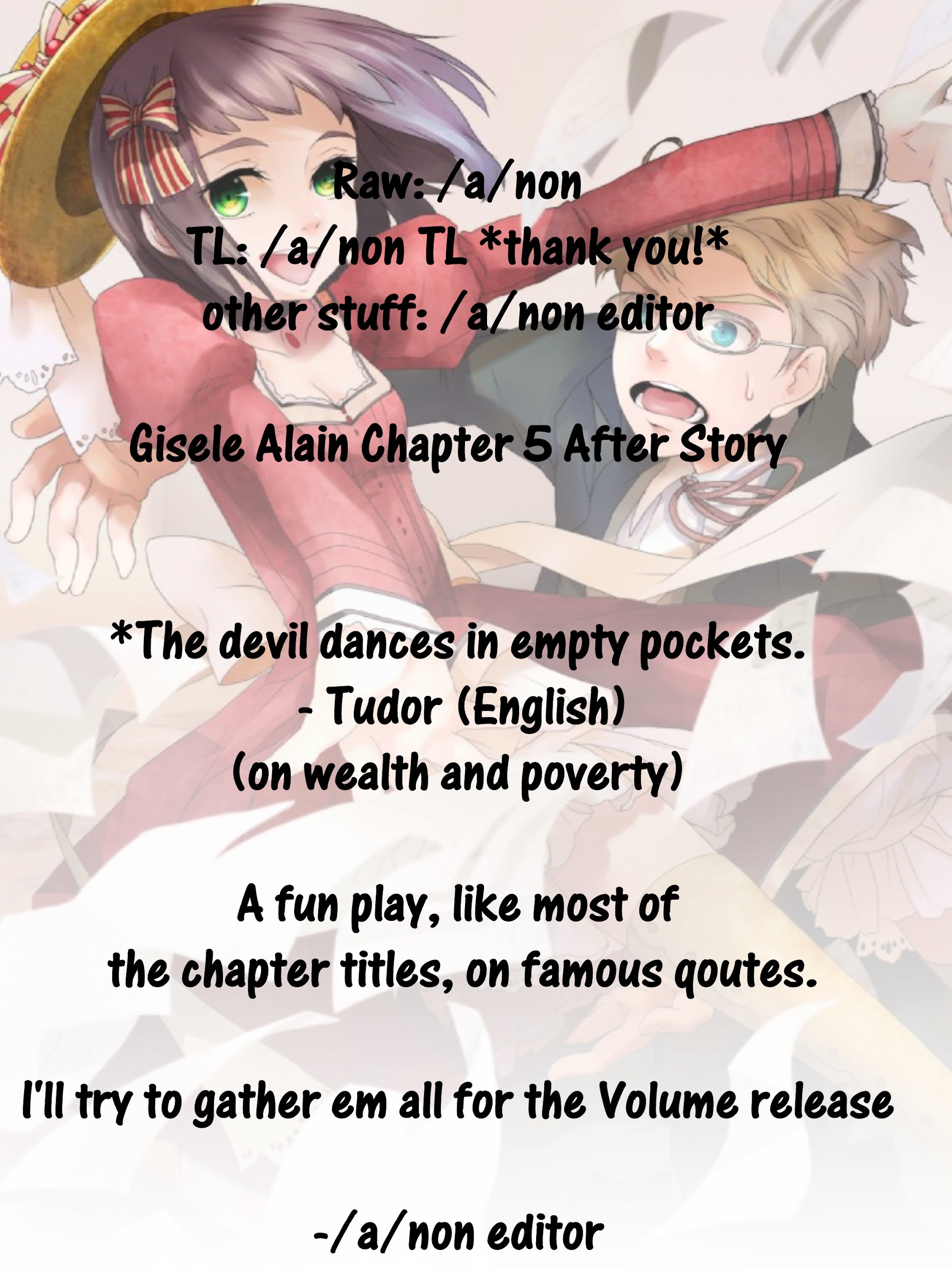 Gisele Alain Vol.1 Chapter Extra : A Devil Dances In The Sky S Pocket? - Picture 1