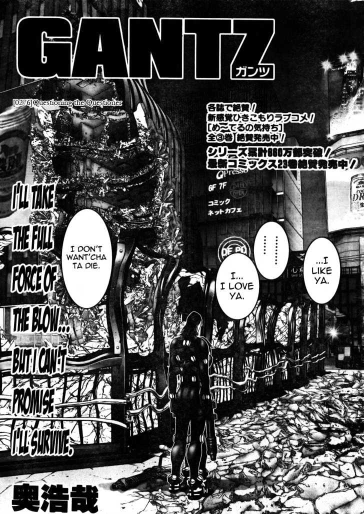 Gantz Vol.25 Chapter 276 : Questioning The Questioner - Picture 2