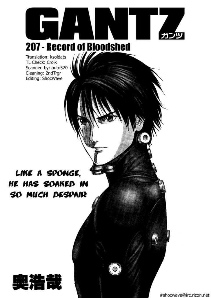 Gantz Vol.18 Chapter 207 : Record Of Bloodshed - Picture 1