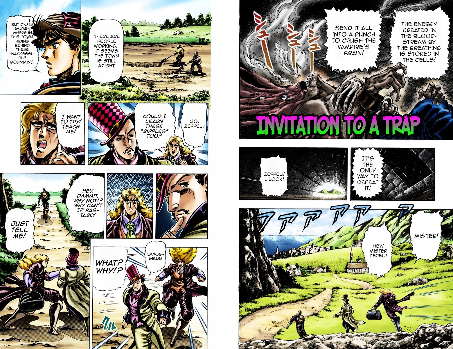 Phantom Blood Vol.3 Chapter 24 V2 : Invitation To A Trap (Official Color Scans) - Picture 1