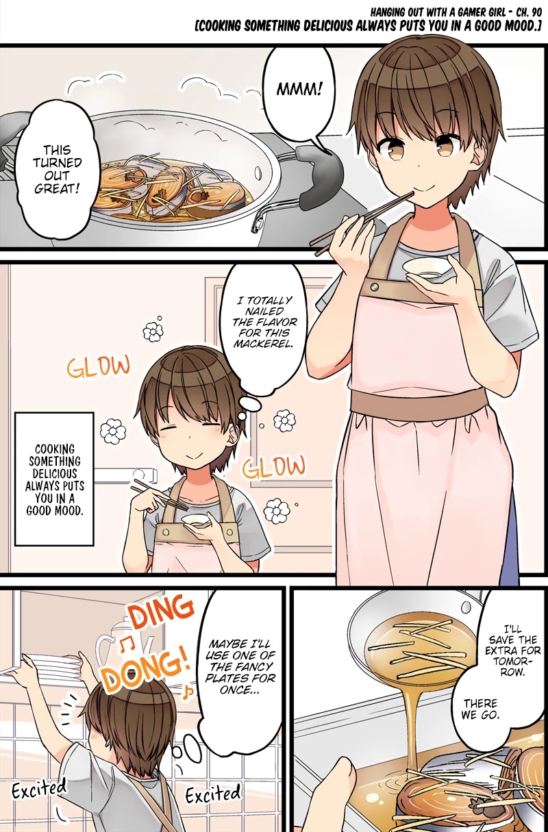 Hanging Out With A Gamer Girl Chapter 90: Cooking Something Delicious Always Puts You In A Good Mood - Picture 1