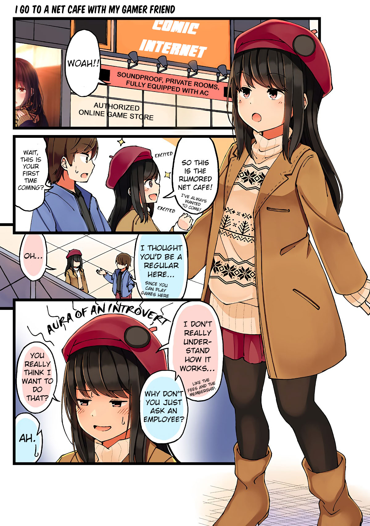 Hanging Out With A Gamer Girl Chapter 13: I Go To A Net Cafe With My Gamer Friend - Picture 1